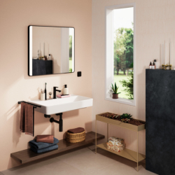 Umywalka wisząca 800/480 z otworem na baterię, bez przelewu, SmartClean Biały Xanuia Q HANSGROHE 61138450