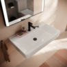Umywalka wisząca 800/480 z otworem na baterię, bez przelewu, SmartClean Biały Xanuia Q HANSGROHE 61138450