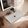 Umywalka wisząca 800/480 bez otworu na baterię, bez przelewu, SmartClean Biały Xanuia Q HANSGROHE 61139450