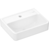 Mała umywalka wisząca 450/340 z otworem na baterię, bez przelewu, SmartClean Biały Xanuia Q HANSGROHE 61141450