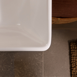 Mała umywalka wisząca 450/340 bez otworu na baterię, bez przelewu, SmartClean Biały Xanuia Q HANSGROHE 61142450