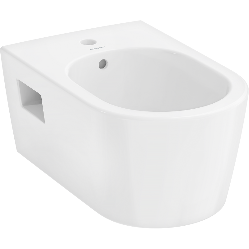 Bidet wiszący 540 z otworem na baterię, z przelewem, SmartClean Biały EluPura Original S HANSGROHE 61171450