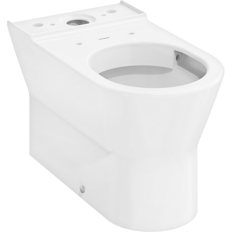 Miska kompakt. WC 640, przyścienna, odp. poziom/pion, AquaChannel Flush, SmartClean Biały EluPura Original S HANSGROHE 61176450