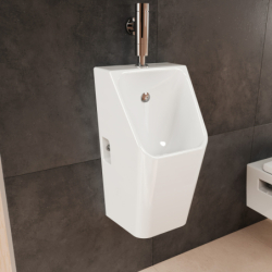 Pisuar z zasilaniem od góry, odpływ z tyłu, bezkołnierzowy, SmartClean Biały EluPura Original Q HANSGROHE 61184450
