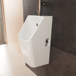 Pisuar z zasilaniem od góry, odpływ z tyłu, bezkołnierzowy, SmartClean Biały EluPura Original Q HANSGROHE 61184450