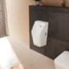 Pisuar 600/300 z zasilaniem od tyłu, odpływ dolny/tył, bezkołnierzowy, HygieneEffect Biały EluPura Original Q HANSGROHE 62010450