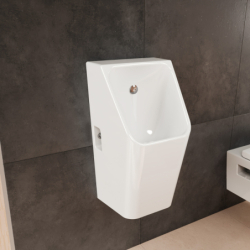 Pisuar 600/300 z zasilaniem od tyłu, odpływ dolny/tył, bezkołnierzowy, HygieneEffect Biały EluPura Original Q HANSGROHE 62010450