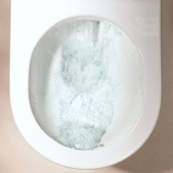 Kompakt WC 640, odpływ poziom. przył. bok, AquaChannel, z deską WC, SoftClose, Biały EluPura Original S HANSGROHE 62040450