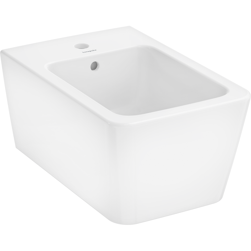 Bidet wiszący 540 z otworem na baterię, z przelewem, HygieneEffect Biały EluPura Q HANSGROHE 62044450