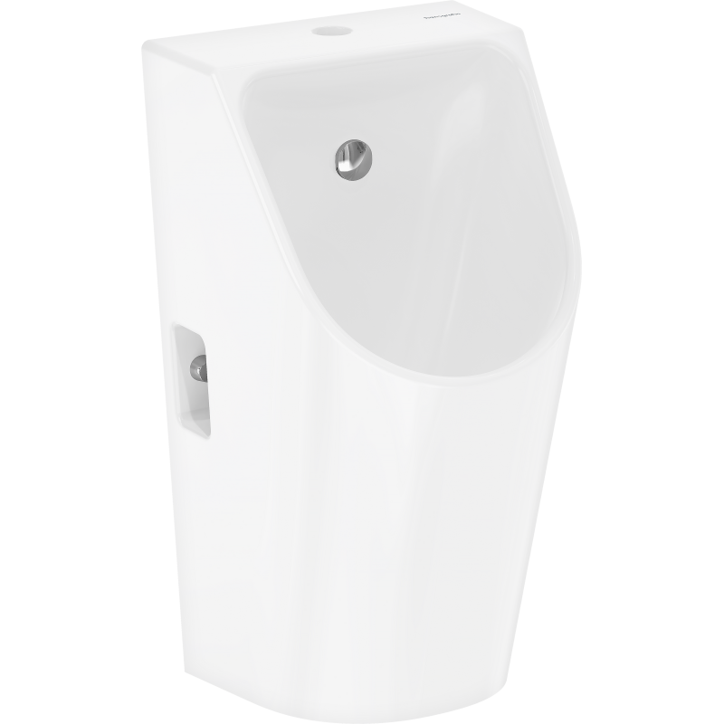 Pisuar z zasilaniem od góry, odpływ z tyłu, bezkołnierzowy, HygieneEffect Biały EluPura Original S HANSGROHE 62049450