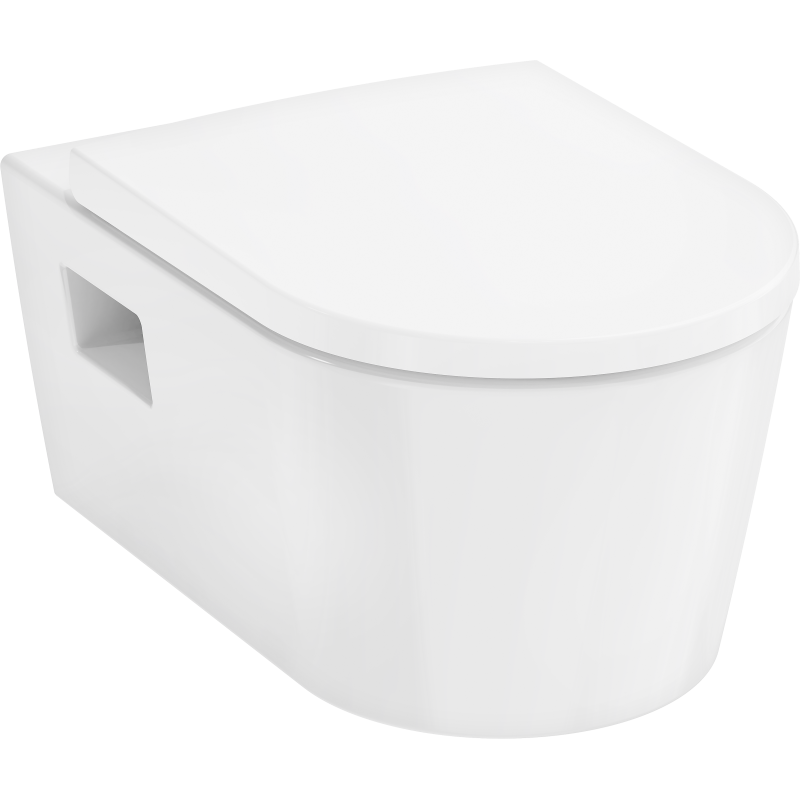 Miska WC 540 AquaChannel Flush, HygieneEffect, z deską WC, SoftClose, QuickRelease Biały EluPura Original S HANSGROHE 62050450