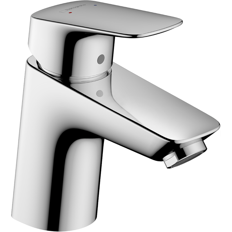 Jednouchwytowa bateria umywalkowa 70 LowFlow z kompletem odpływowym z cięgłem Chrom Logis HANSGROHE 71078000