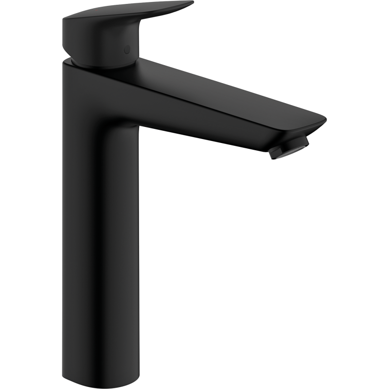 Jednouchwytowa bateria umywalkowa 190 bez kompletu odpływowego Czarny Matowy Logis HANSGROHE 71091670