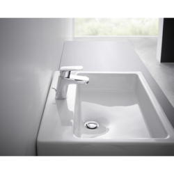 Jednouchwytowa bateria umywalkowa 100 LowFlow z kompletem odpływowym z cięgłem Chrom Logis HANSGROHE 71104000