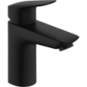 Jednouchwytowa bateria umywalkowa 100 z kompletem odpływowym Push-Open Czarny Matowy Logis HANSGROHE 71107670