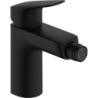 Jednouchwytowa bateria bidetowa 100 z kompletem odpływowym z cięgłem Czarny Matowy Logis HANSGROHE 71200670