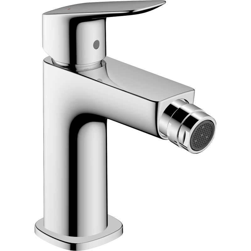 Jednouchwytowa bateria bidetowa 110 Fine z kompletem odpływowym z cięgłem Chrom Logis HANSGROHE 71201000