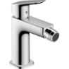 Jednouchwytowa bateria bidetowa 110 Fine z kompletem odpływowym z cięgłem Chrom Logis HANSGROHE 71201000