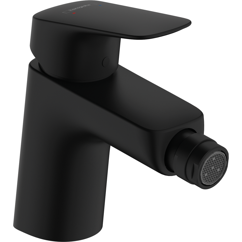 Jednouchwytowa bateria bidetowa 70 z kompletem odpływowym z cięgłem Czarny Matowy Logis HANSGROHE 71204670