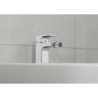 Jednouchwytowa bateria bidetowa z kompletem odpływowym z cięgłem Chrom Vernis Shape HANSGROHE 71211000