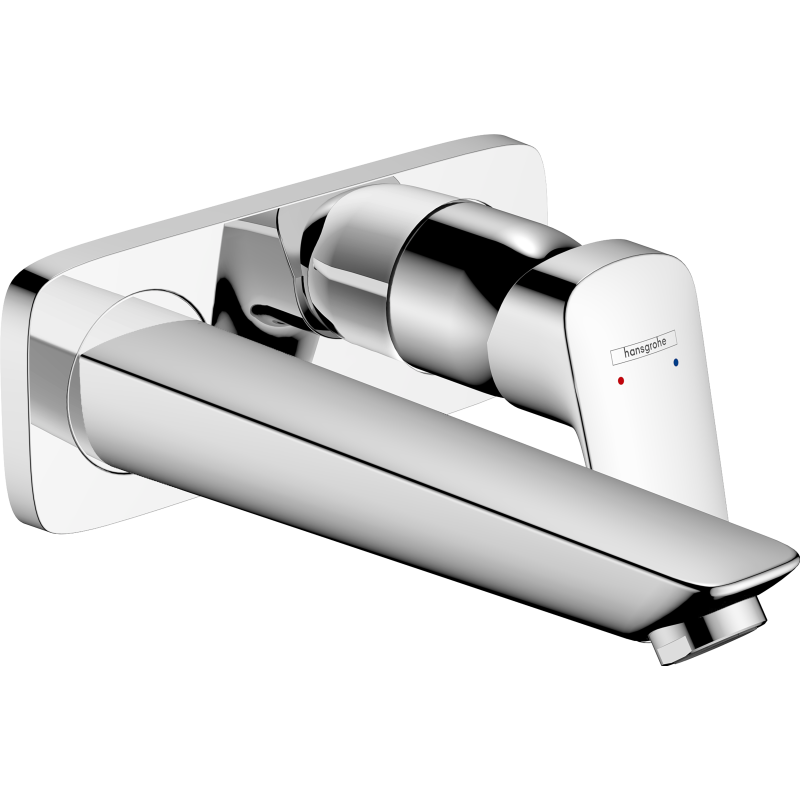 Jednouchwytowa bateria umywalkowa z wylewką 19,5 cm, ścienna, podtynkowa Chrom Logis HANSGROHE 71220000