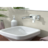 Jednouchwytowa bateria umywalkowa z wylewką 19,5 cm, ścienna, podtynkowa Chrom Logis HANSGROHE 71220000