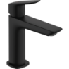 Jednouchwytowa bateria umywalkowa 110 Fine CoolStart z kompletem odpływowym z cięgłem Czarny Matowy Logis HANSGROHE 71254670