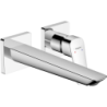 Jednouchwytowa bateria umywalkowa Fine z wylewką 20,6 cm, ścienna, podtynkowa Chrom Logis HANSGROHE 71256000