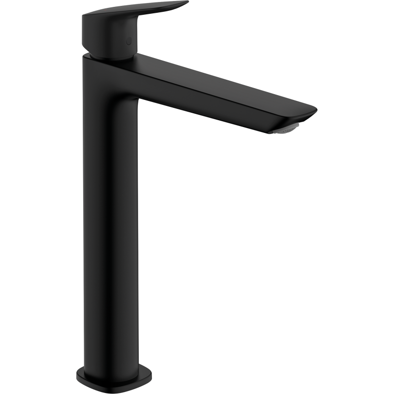 Bateria umywalkowa 240 Fine do umywalek nablatowych z kpl odpływowym z cięgłem Czarny Matowy Logis HANSGROHE 71257670