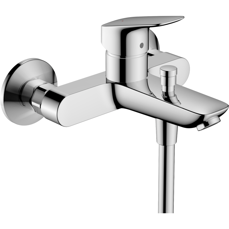 Jednouchwytowa bateria wannowa z 2 zakresami przepływu, natynkowa Chrom Logis HANSGROHE 71401000