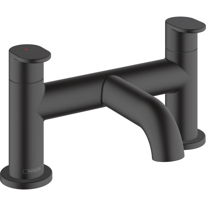 2-otworowa bateria na brzeg wanny Czarny Matowy Vernis Blend HANSGROHE 71442670