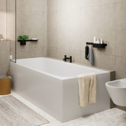 2-otworowa bateria na brzeg wanny Czarny Matowy Vernis Blend HANSGROHE 71442670