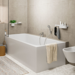 Jednouchwytowa bateria wannowa Monotrou z przełącznikiem ciśnieniowym Chrom Vernis Blend HANSGROHE 71444000
