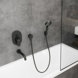 Jednouchwytowa bateria wannowa, podtynkowa Czarny Matowy Vernis Blend HANSGROHE 71449670