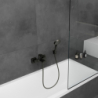 Jednouchwytowa bateria wannowa, natynkowa Czarny Matowy Vernis Shape HANSGROHE 71450670