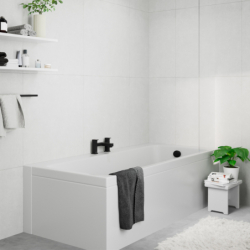 2-otworowa bateria na brzeg wanny Czarny Matowy Vernis Shape HANSGROHE 71452670