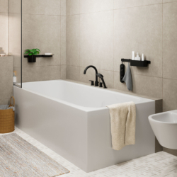 4-otworowa bateria na brzeg wanny Czarny Matowy Vernis Blend HANSGROHE 71456670