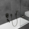 Jednouchwytowa bateria wannowa, podtynkowa Czarny Matowy Vernis Shape HANSGROHE 71458670