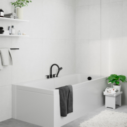 4-otworowa bateria na brzeg wanny Czarny Matowy Vernis Shape HANSGROHE 71459670