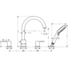 4-otworowa bateria na brzeg wanny Czarny Matowy Vernis Shape HANSGROHE 71459670