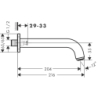 Wylewka wannowa Czarny Matowy Vernis Shape HANSGROHE 71460670