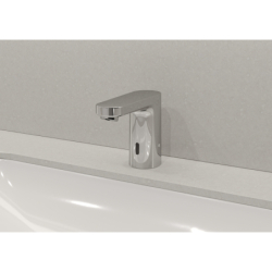 Elektroniczna bateria umywalkowa ze wstępną regulacją temperatury, zasilana baterią Chrom Vernis Blend HANSGROHE 71502000