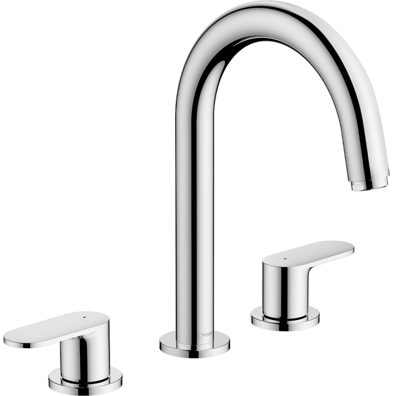 3-otworowa bateria umywalkowa z kompletem odpływowym z cięgłem Chrom Vernis Blend HANSGROHE 71553000