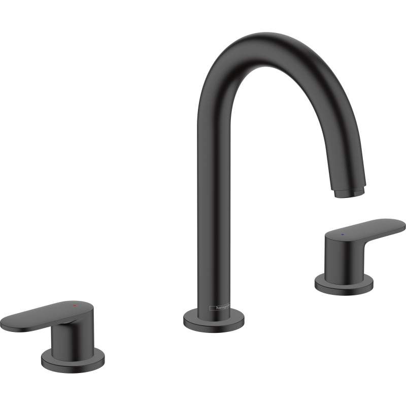 3-otworowa bateria umywalkowa z kompletem odpływowym z cięgłem Czarny Matowy Vernis Blend HANSGROHE 71553670