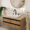 3-otworowa bateria umywalkowa z kompletem odpływowym z cięgłem Czarny Matowy Vernis Blend HANSGROHE 71553670