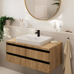 Jednouchwytowa bateria umywalkowa 70 bez kompletu odpływowego Czarny Matowy Vernis Blend HANSGROHE 71558670