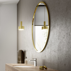 Jednouchwytowa bateria umywalkowa 100 z metalowym kompletem odpływowym z cięgłem Chrom Vernis Blend HANSGROHE 71559000