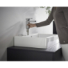 Bateria umywalkowa 100 z odizolowanym kanałem wody i kpl odpływowym z cięgłem Chrom Vernis Shape HANSGROHE 71561000