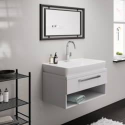 Jednouchwytowa bateria umywalkowa 200 z obrotową wylewką i kompletem odpływowym z cięgłem Chrom Vernis Shape HANSGROHE 71564000