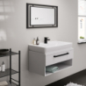 Bateria umywalkowa 70 z odizolowanym kanałem wody bez kompletu odpływowego Czarny Matowy Vernis Shape HANSGROHE 71567670